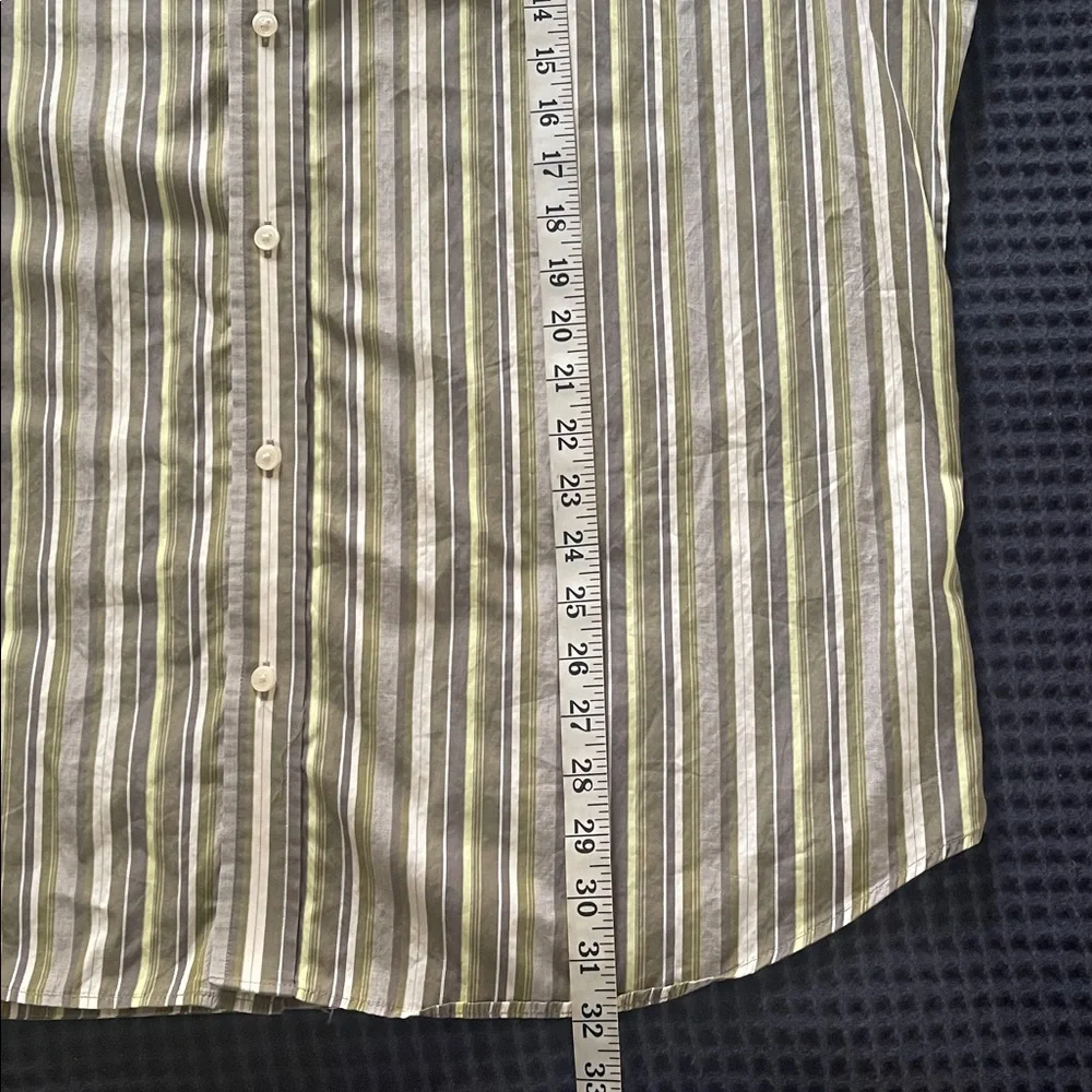 Banana Republic Men’s Cotton Multicolor Striped Dress Shirt Size XXL 18-18 1/2